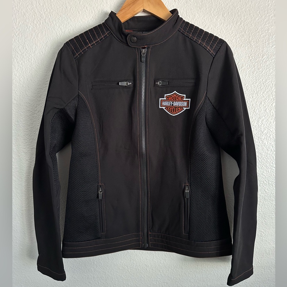 Harley-Davidson Motorcycle Racing Riding Stitched Jacket USA Women’s Size Small